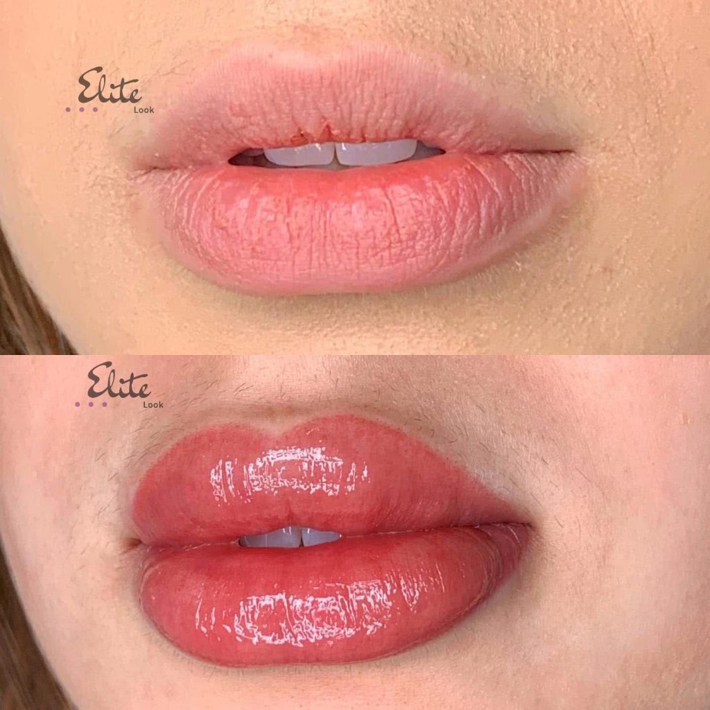 Lip tattoo