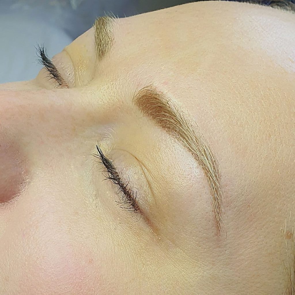 Powdery eyebrow tattooing Perth