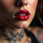 Lip tattoo