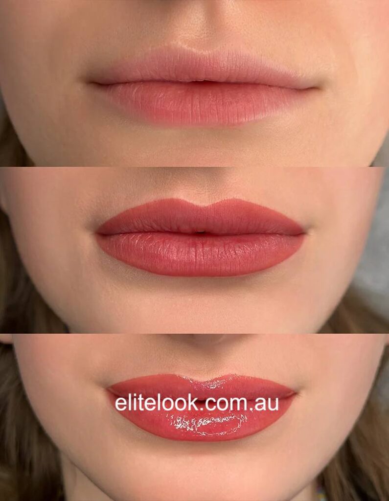 lip tattoo healing